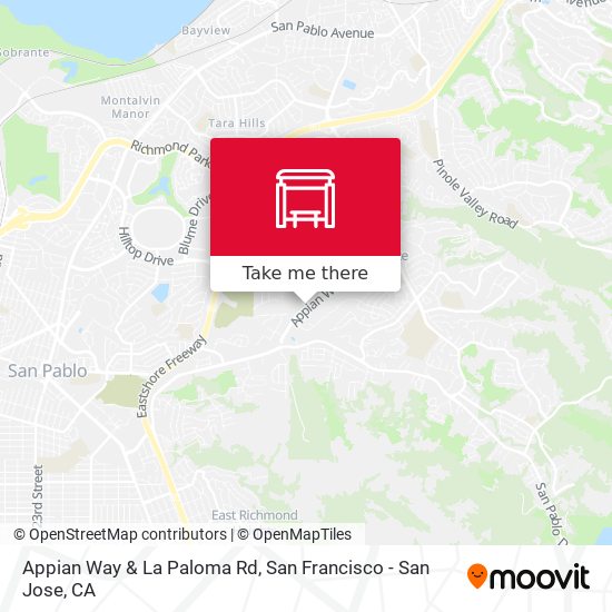 Appian Way & La Paloma Rd map