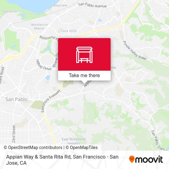 Appian Way & Santa Rita Rd stop Routes, Schedules, and Fares