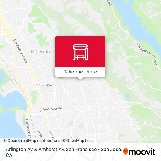 Arlington Av & Amherst Av map