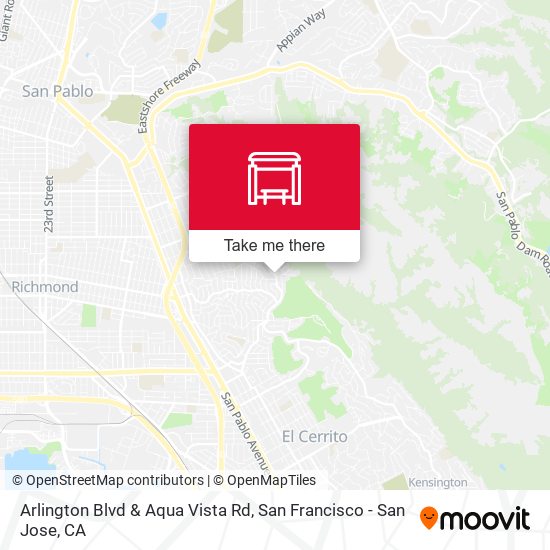 Arlington Blvd & Aqua Vista Rd map
