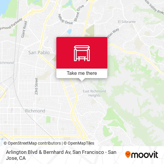 Arlington Blvd & Bernhard Av map