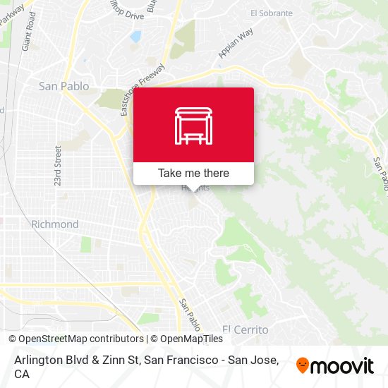 Arlington Blvd & Zinn St map