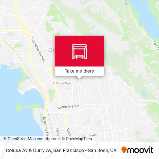 Colusa Av & Curry Av map
