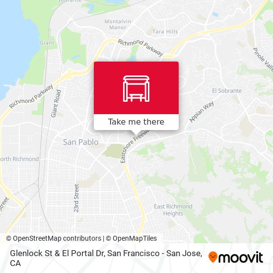 Glenlock St & El Portal Dr map