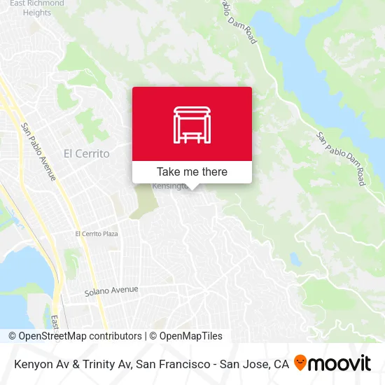 Kenyon Av & Trinity Av map