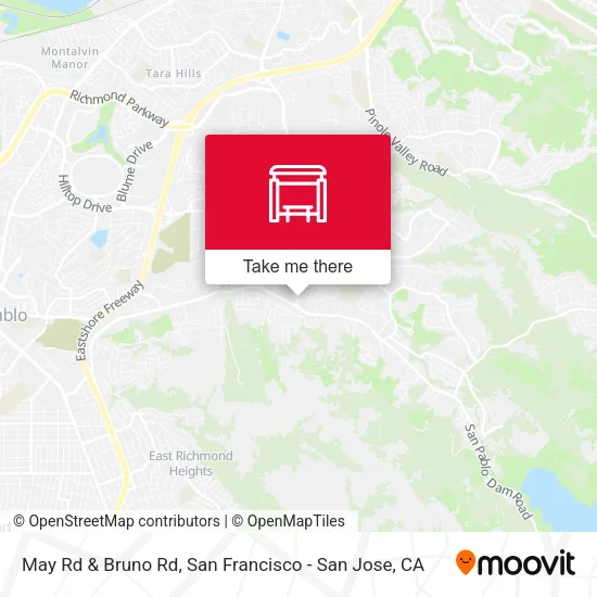 May Rd & Bruno Rd map