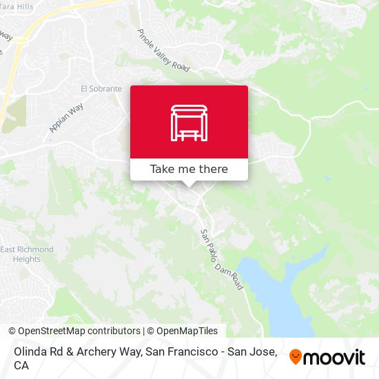 Olinda Rd & Archery Way map