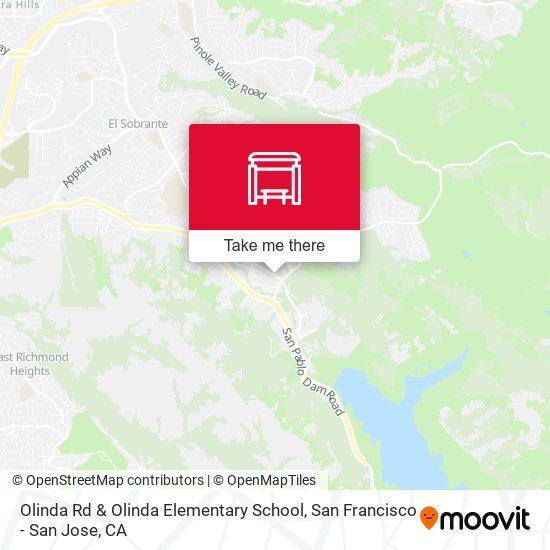 Olinda Rd & Olinda Elementary School map