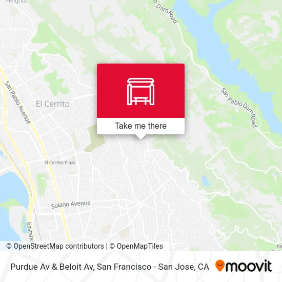 Purdue Av & Beloit Av map