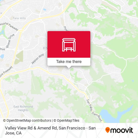 Valley View Rd & Amend Rd map