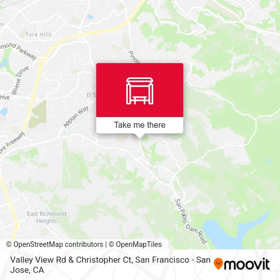 Valley View Rd & Christopher Ct map