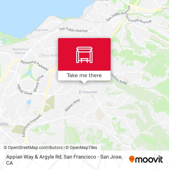 Appian Way & Argyle Rd map