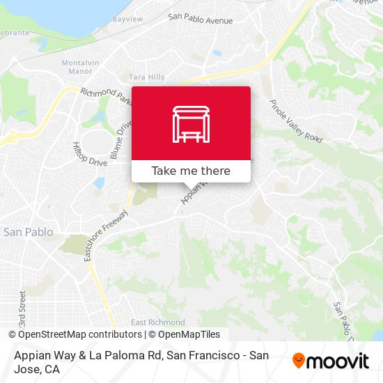 Appian Way & La Paloma Rd map