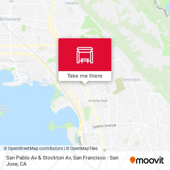 Mapa de San Pablo Av & Stockton Av