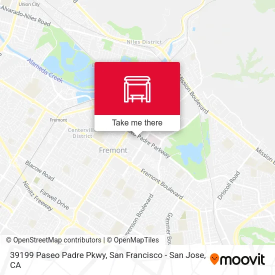 Mapa de 39199 Paseo Padre Pkwy