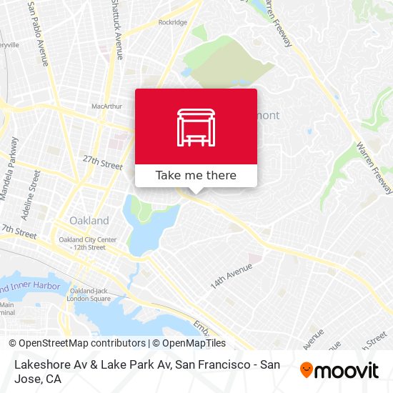 Mapa de Lakeshore Av & Lake Park Av