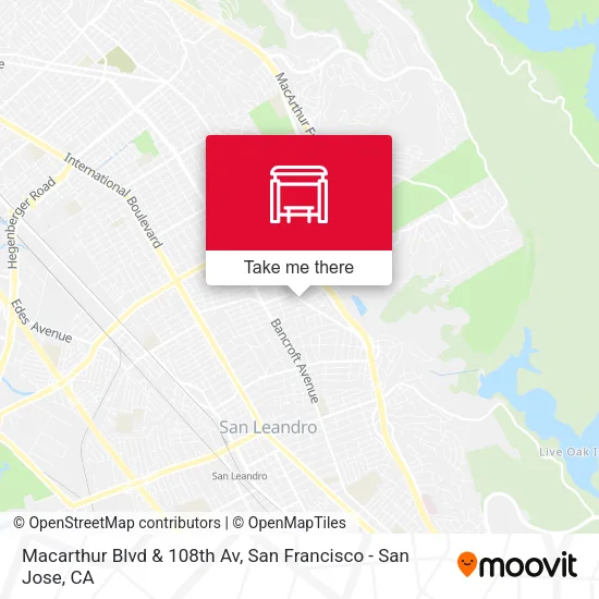 Macarthur Blvd & 108th Av map
