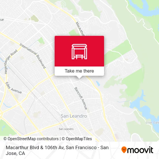 Macarthur Blvd & 106th Av map