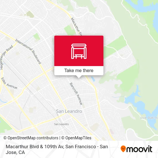 Macarthur Blvd & 109th Av map