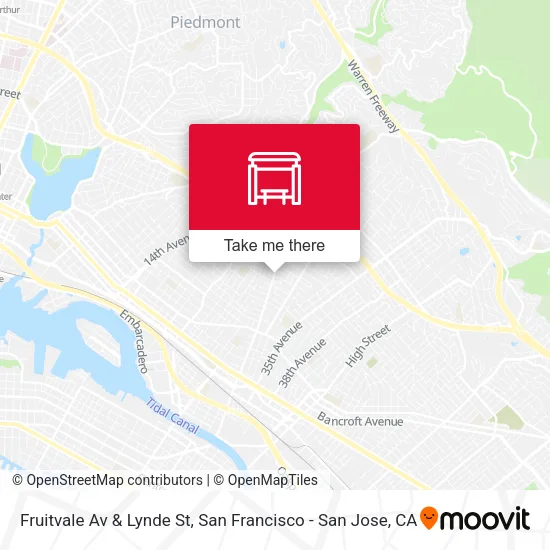 Mapa de Fruitvale Av & Lynde St