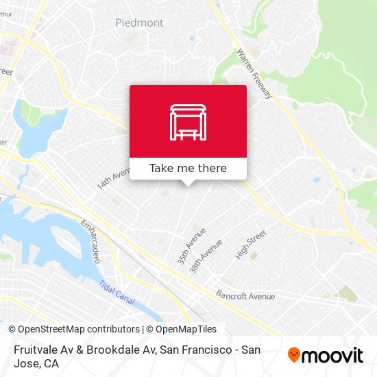 Fruitvale Av & Brookdale Av map