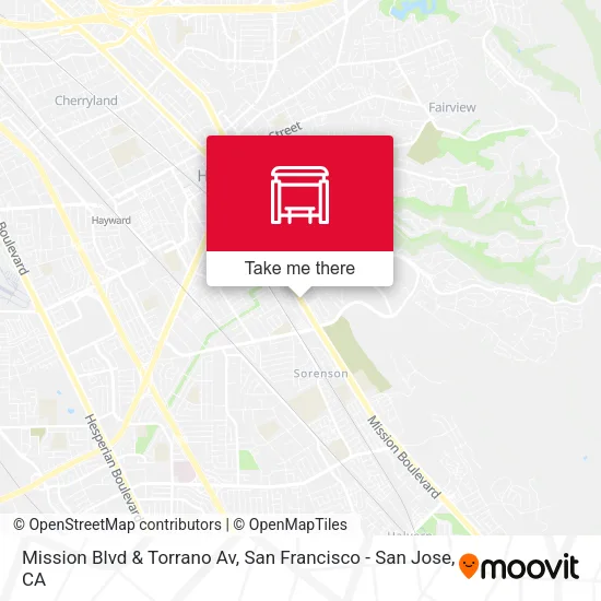 Mission Blvd & Torrano Av map