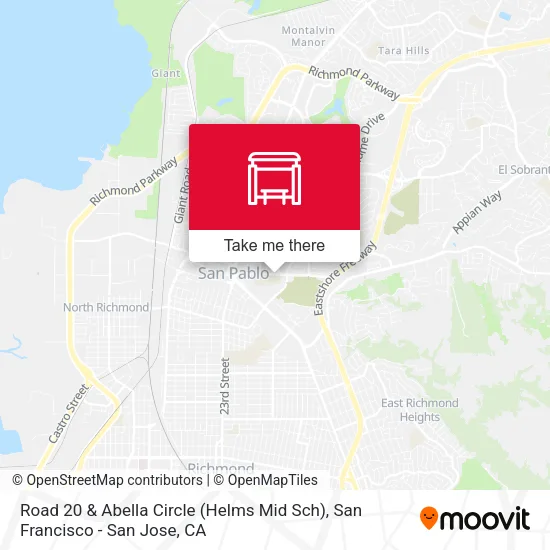 Road 20 & Abella Circle (Helms Mid Sch) map