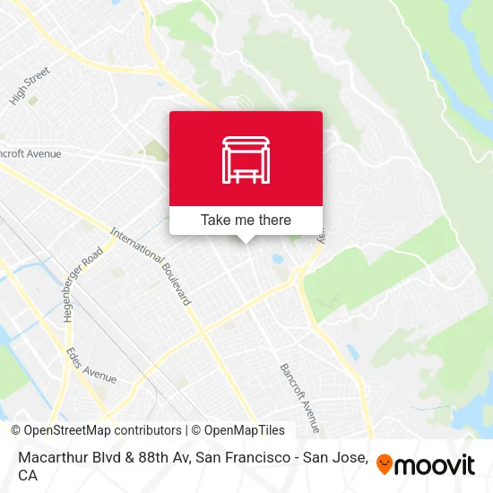 Macarthur Blvd & 88th Av map