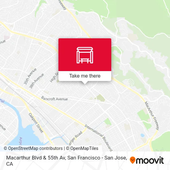 Macarthur Blvd & 55th Av map