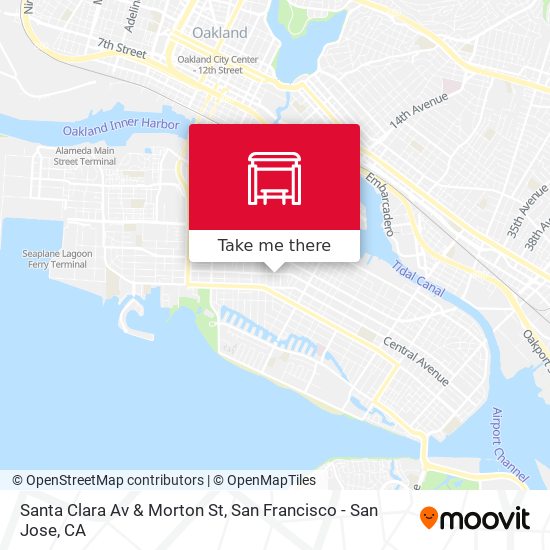 Santa Clara Av & Morton St map