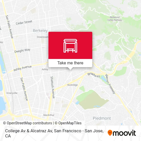 Mapa de College Av & Alcatraz Av