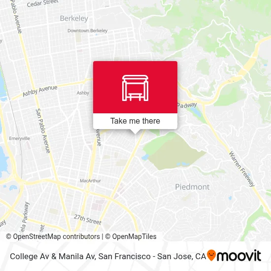 College Av & Manila Av map