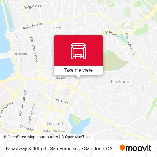 Broadway & 40th St map