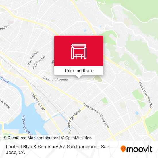 Mapa de Foothill Blvd & Seminary Av