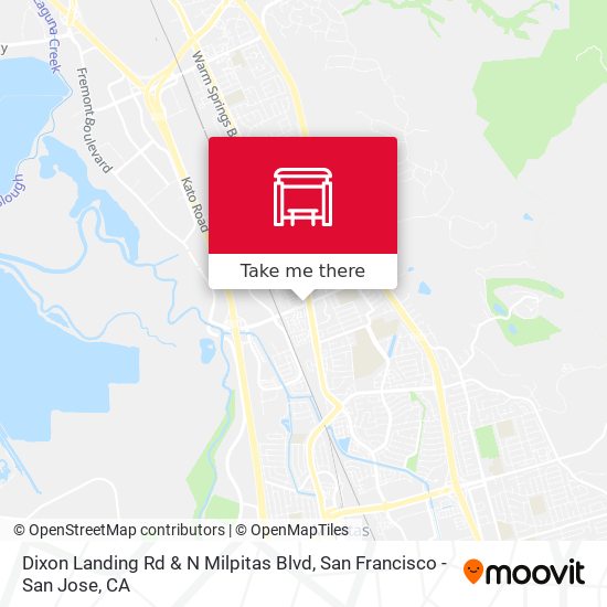 Mapa de Dixon Landing Rd & N Milpitas Blvd