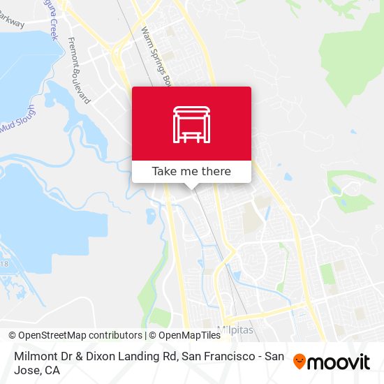Milmont Dr & Dixon Landing Rd map