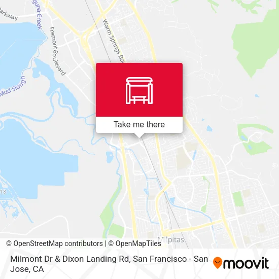 Mapa de Milmont Dr & Dixon Landing Rd