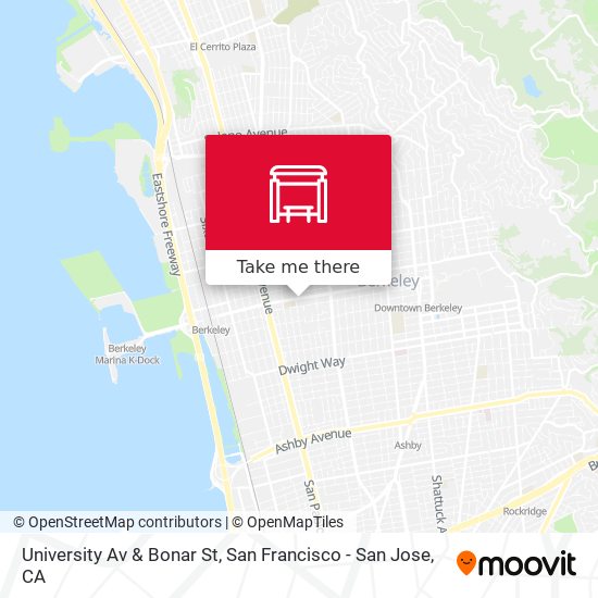 University Av & Bonar St map