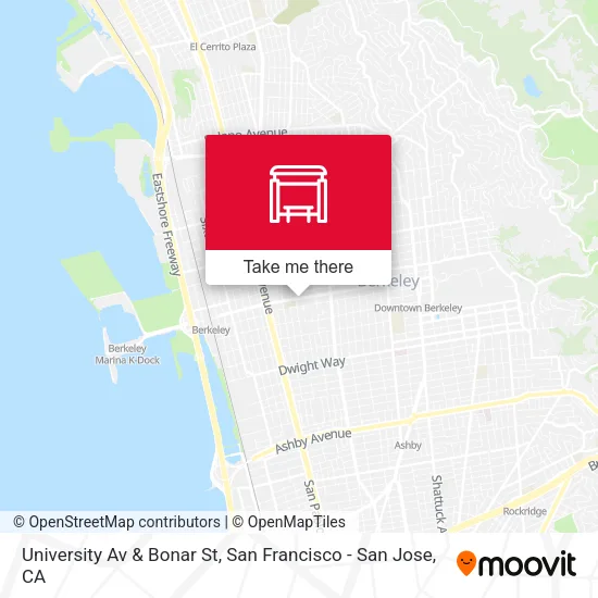 University Av & Bonar St map