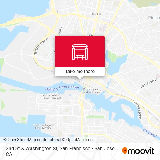 Mapa de 2nd St & Washington St