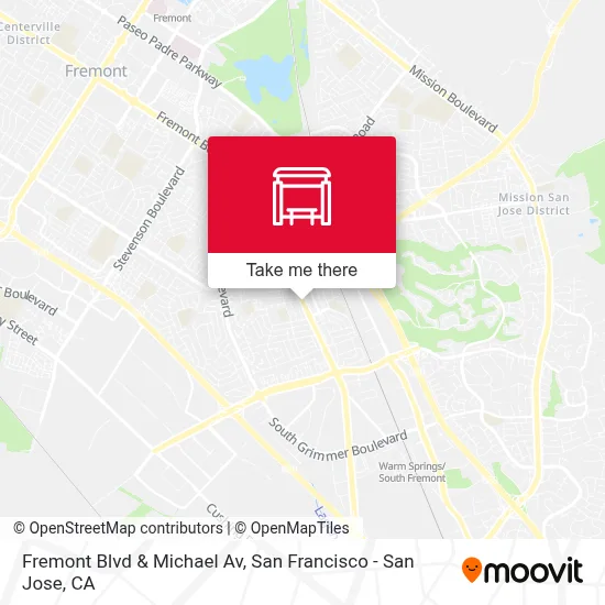 Fremont Blvd & Michael Av map