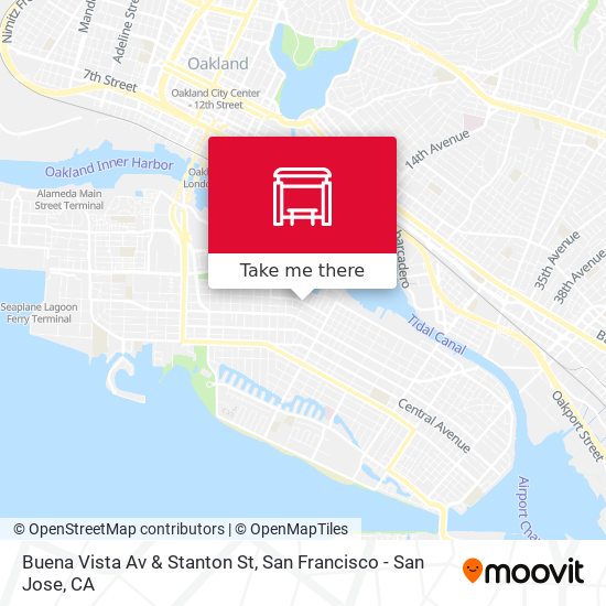 Buena Vista Av & Stanton St map
