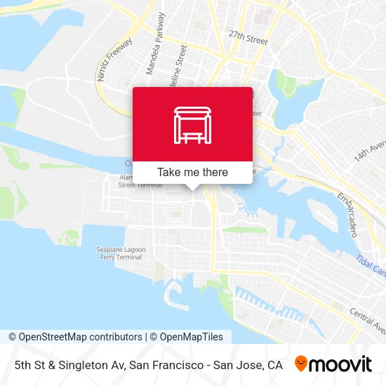 5th St & Singleton Av map