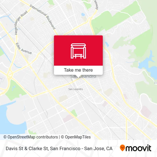 Davis St & Clarke St map