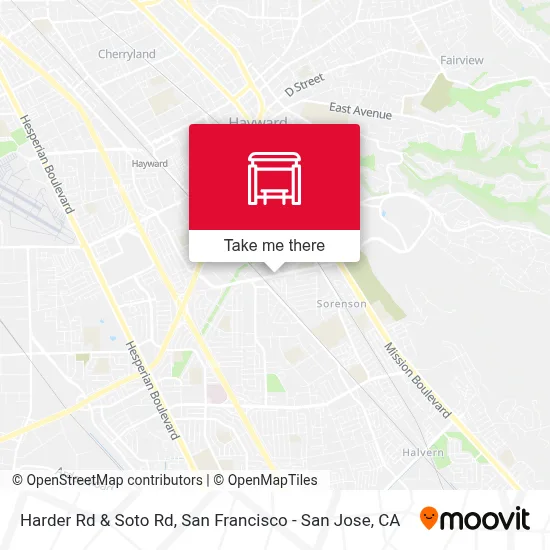 Harder Rd & Soto Rd map
