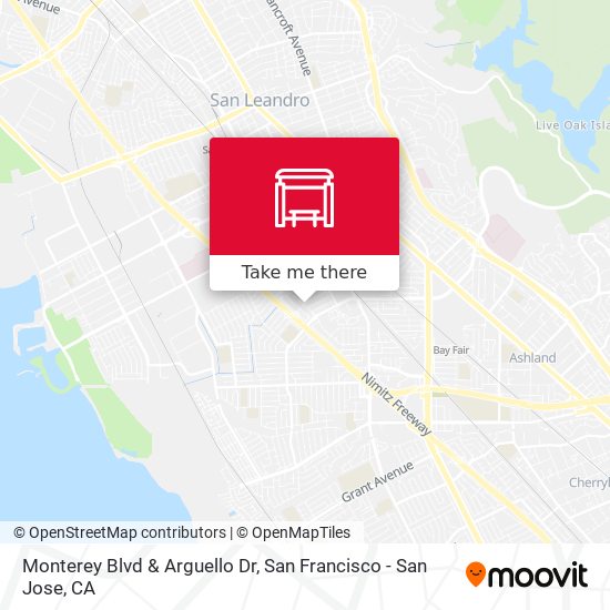 Monterey Blvd & Arguello Dr map