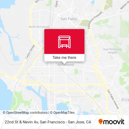 22nd St & Nevin Av map