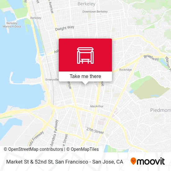 Market St & 52nd St map