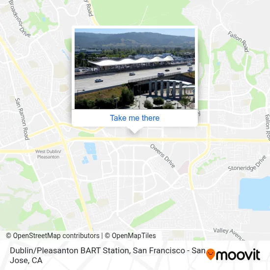 Dublin/Pleasanton BART Station map