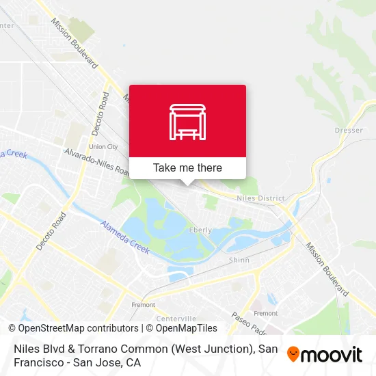 Niles Blvd & Torrano Common (West Junction) map